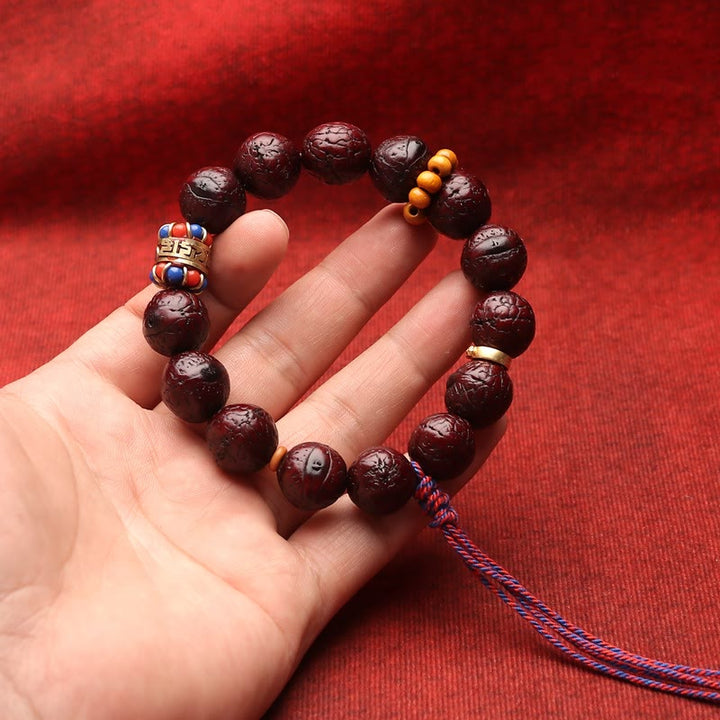 Bracelet à pampilles en perles de rocaille Bodhi avec Buddha Stones et paix et calme