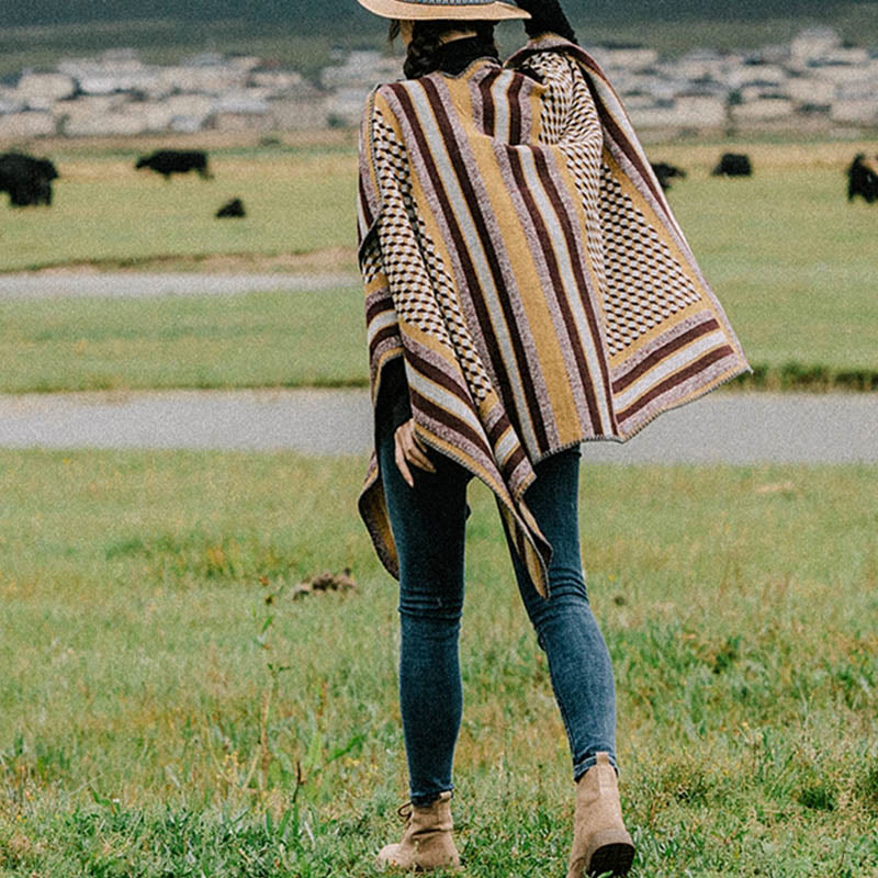 Châle tibétain en Buddha Stones , motif classique, écharpe de voyage confortable et chaude pour l'hiver - image 2