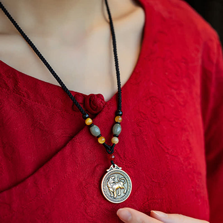 Collier avec pendentif et 12 bénédictions du zodiaque chinois - image 11