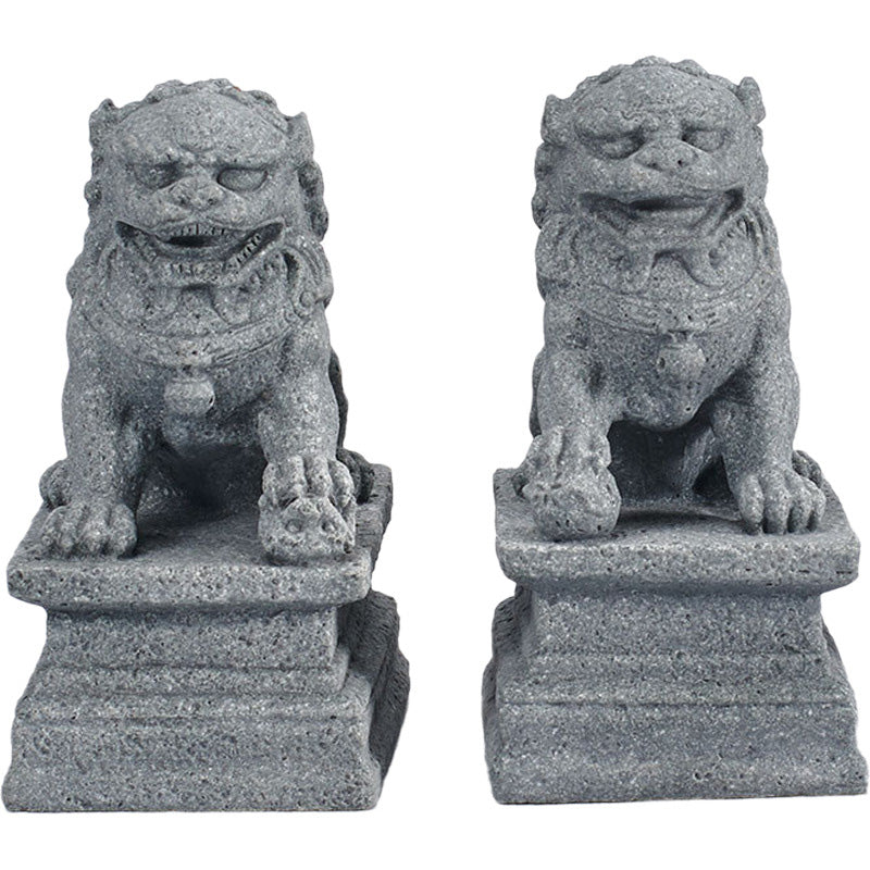 Buddha Stones Lion Fu Foo Chiens Éléphant Éloignez le Mal Bénédiction Décoration de la Maison