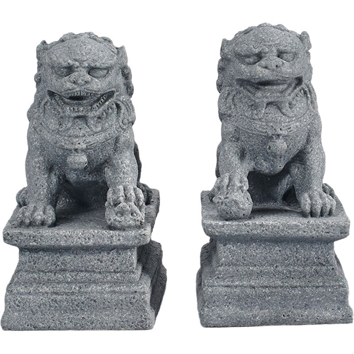 Buddha Stones Lion Fu Foo Chiens Éléphant Éloignez le Mal Bénédiction Décoration de la Maison