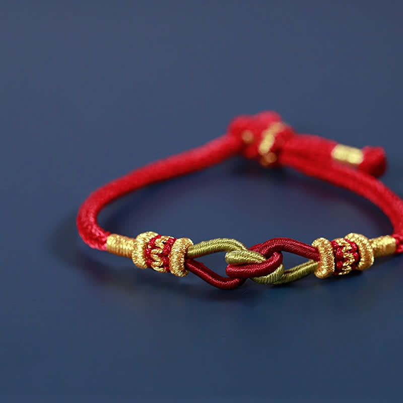 Bracelet tressé en Buddha Stones fait à la main, nouage, foi, force