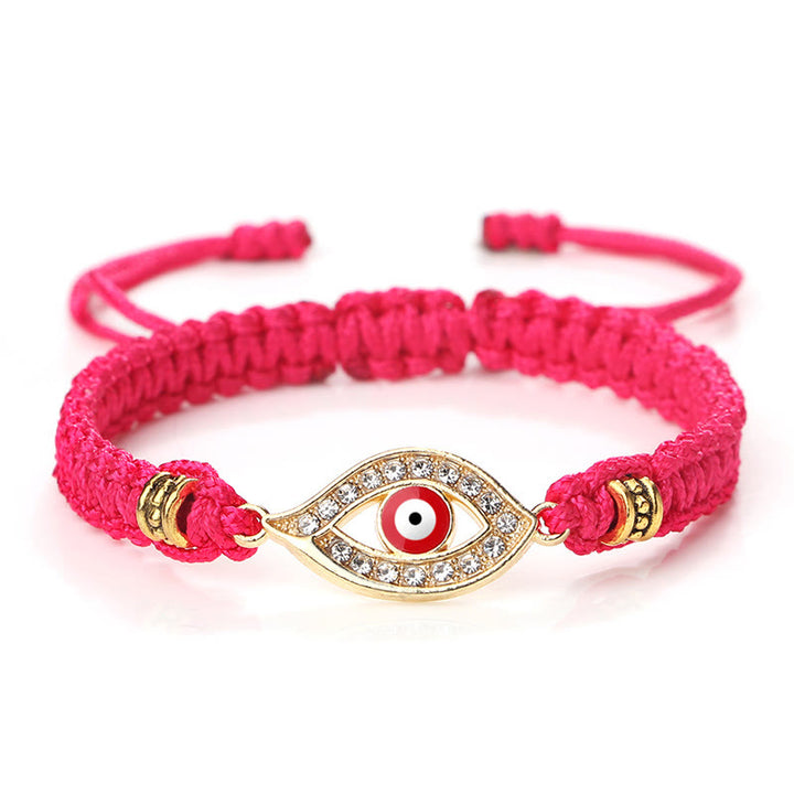 Bracelet en corde avec Buddha Stones pour éloigner le mauvais œil et les mauvais esprits