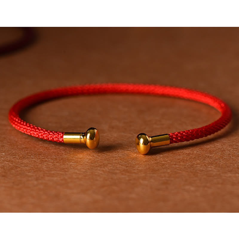 Bracelet manchette tressé fait main avec Buddha Stones au design simple - image 5