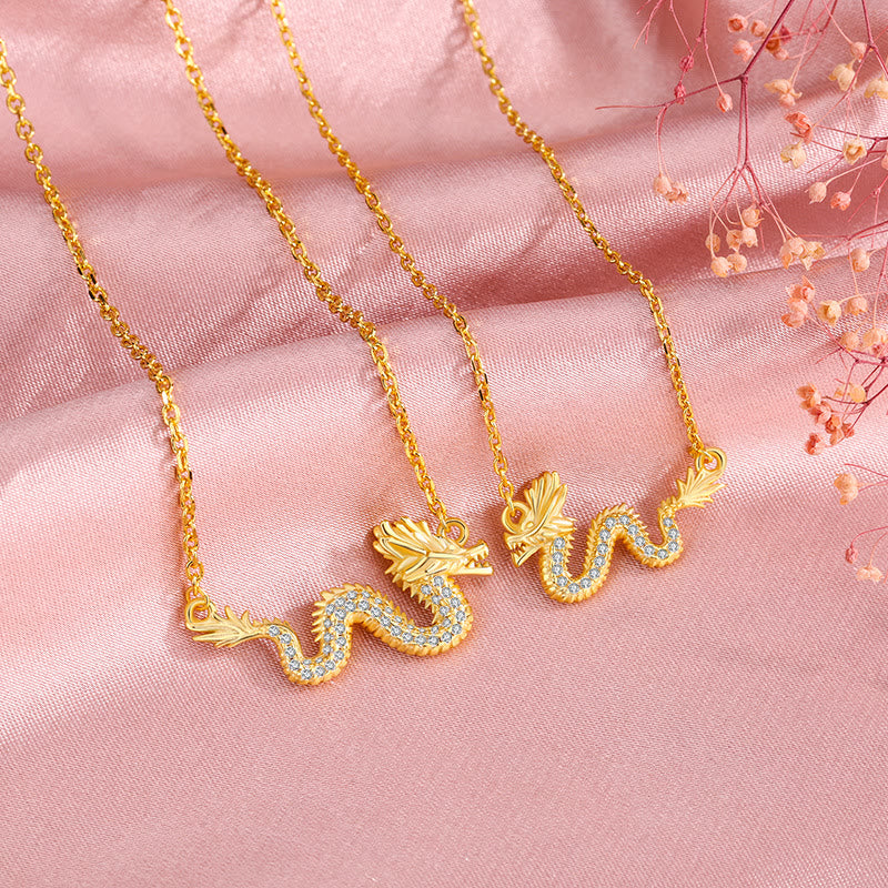 Collier avec pendentif porte-bonheur en argent sterling 925 avec Buddha Stones Année du Dragon - image 2