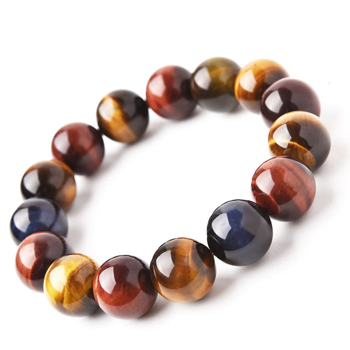 Bracelet de protection positive en œil de tigre naturel Buddha Stones