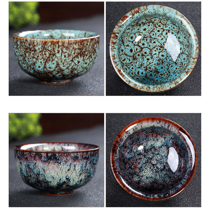Tasse à thé en céramique colorée avec Buddha Stones pour la maison et le bureau
