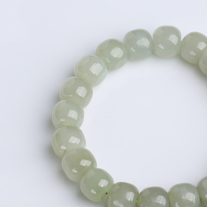 Bracelet de bénédiction porte-bonheur en jade dégradé de Buddha Stones