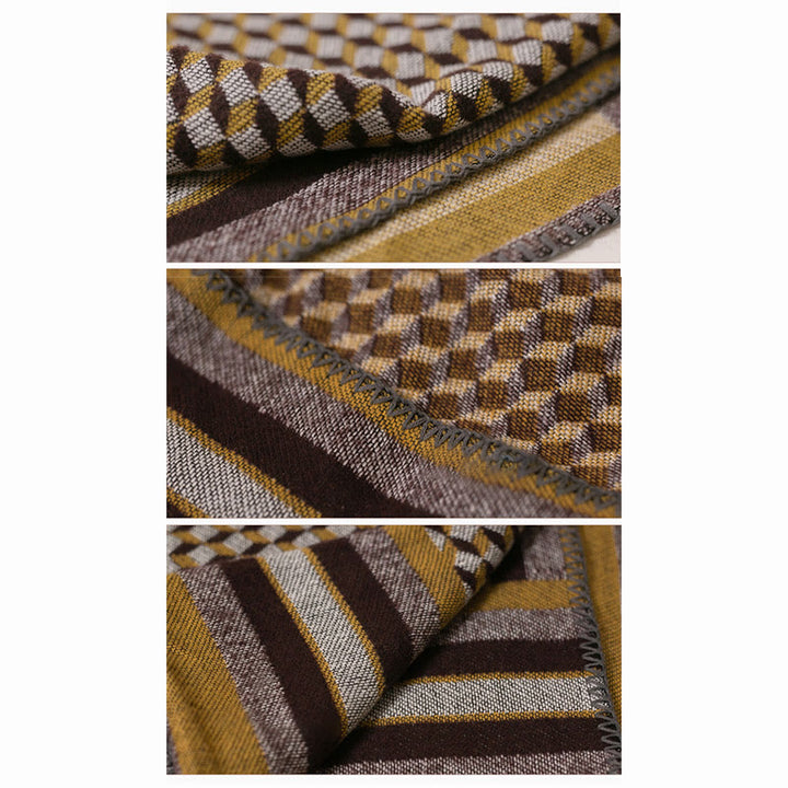 Châle tibétain en Buddha Stones , motif classique, écharpe de voyage confortable et chaude pour l'hiver - image 7