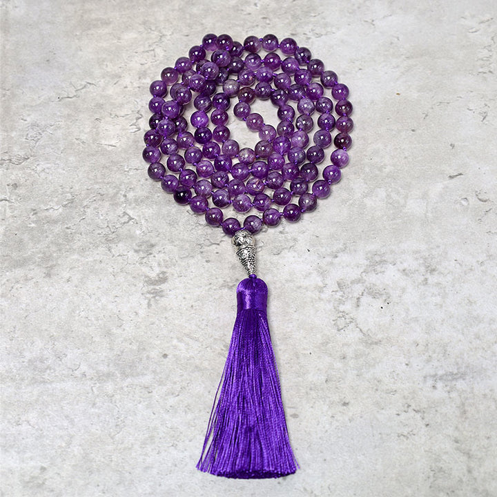 Collier de Buddha Stones Collier de perles de prière de méditation de yoga