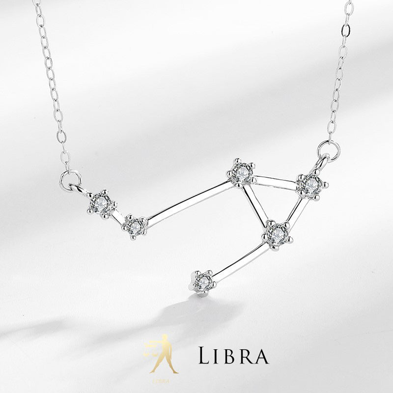 Collier pendentif bénédiction astrologique Buddha Stones en argent sterling 925 12 constellations du zodiaque - Balance - image 25