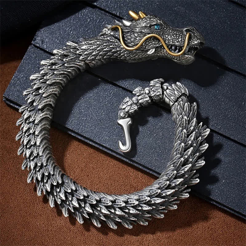 Bracelet chaîne de protection porte-bonheur en Buddha Stones, dragon nordique, fait à la main