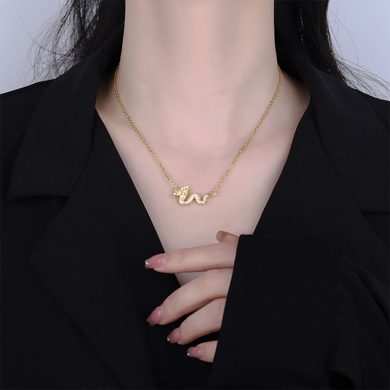 Collier avec pendentif porte-bonheur en argent sterling 925 avec Buddha Stones Année du Dragon