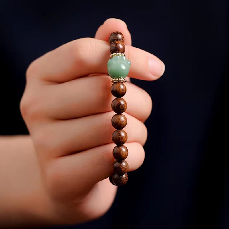 Bracelet de protection pour pattes de chat en bois de santal et Buddha Stones - image 4