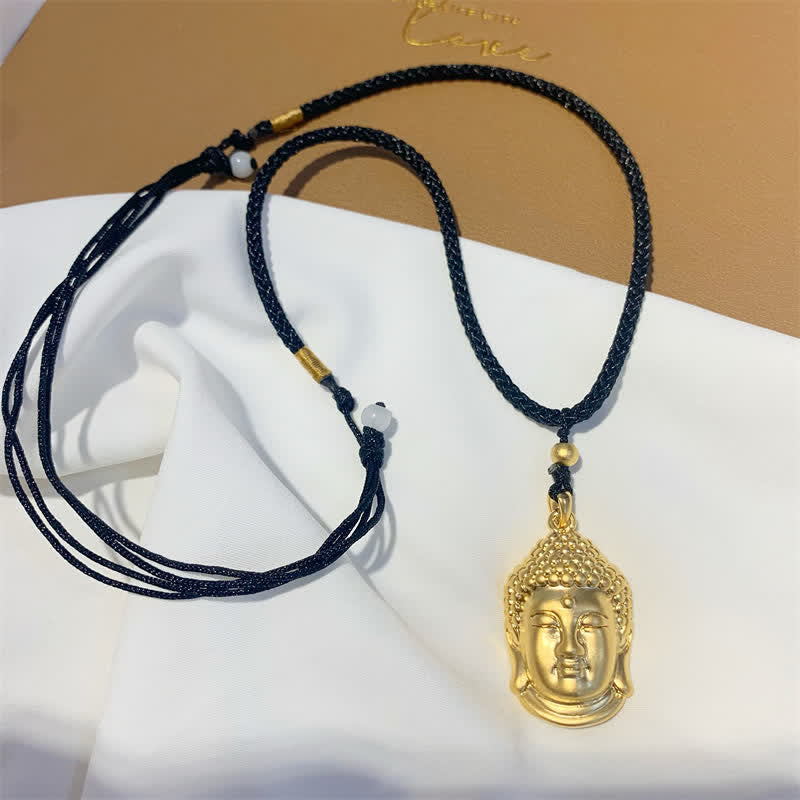 Collier pendentif en cuivre et or représentant un Bouddha - image 3