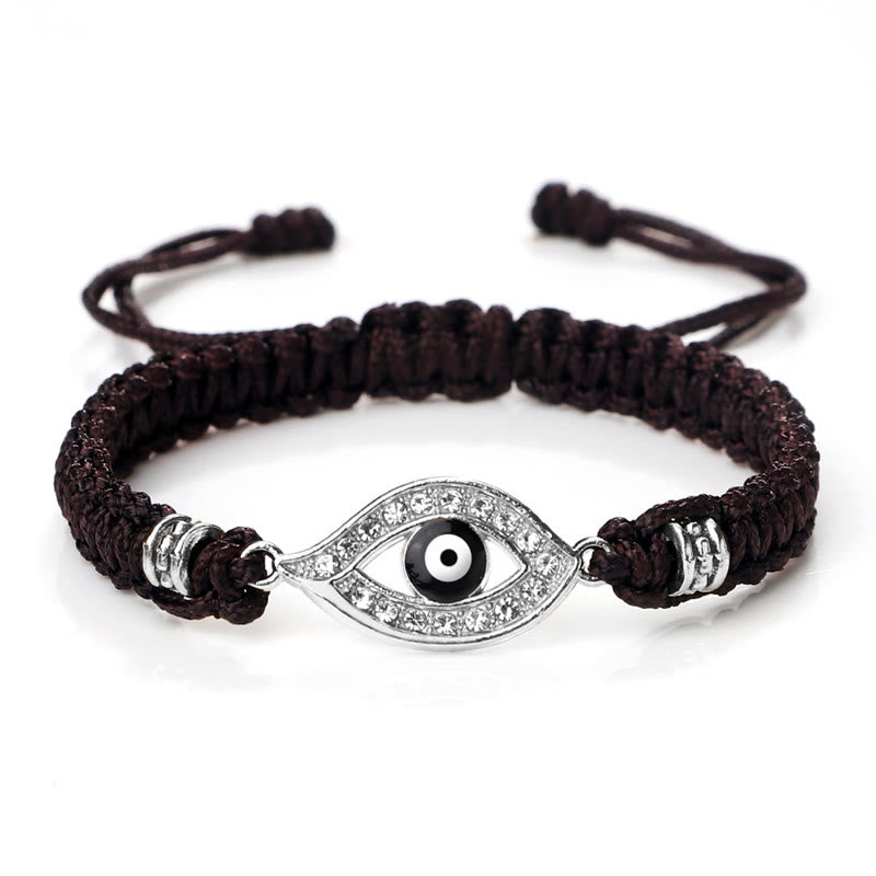 Bracelet en corde avec Buddha Stones pour éloigner le mauvais œil et les mauvais esprits