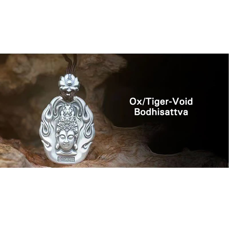 Buddha Stones Bouddha du zodiaque chinois Om Mani Padme Hum Lotus Compassion - Bodhisattva Buffle/Tigre-Vide - image 12
