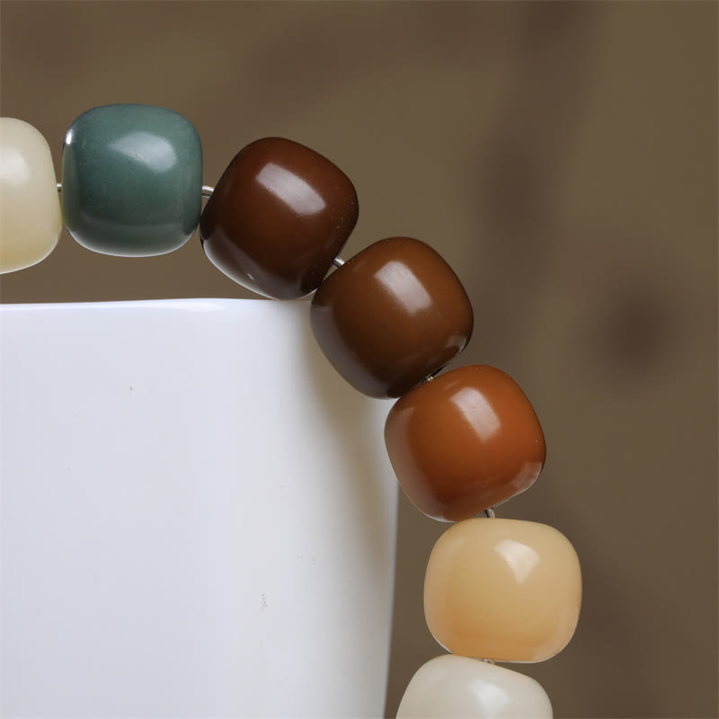 Bracelet Buddha Stones Multicolor Bodhi Seed Éloigne les mauvais esprits