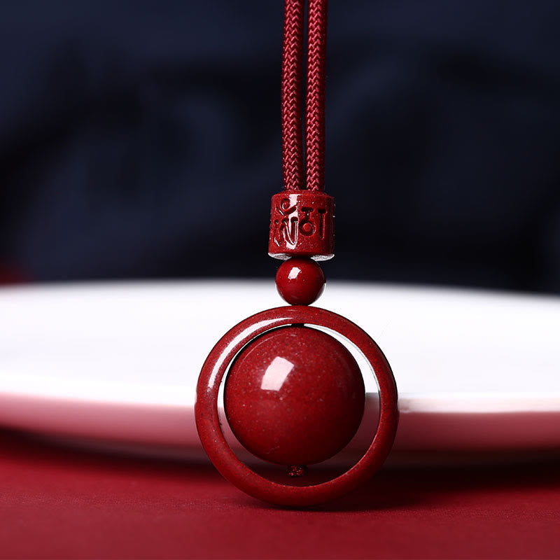 Collier Buddha Stones Om Mani Padme Hum PiXiu - Om Mani Padme Hum - Corde rouge - image 1