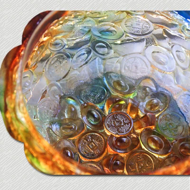 Bol à trésor en cristal Liuli fait à la main, pièce d'art, décoration de la maison - image 16