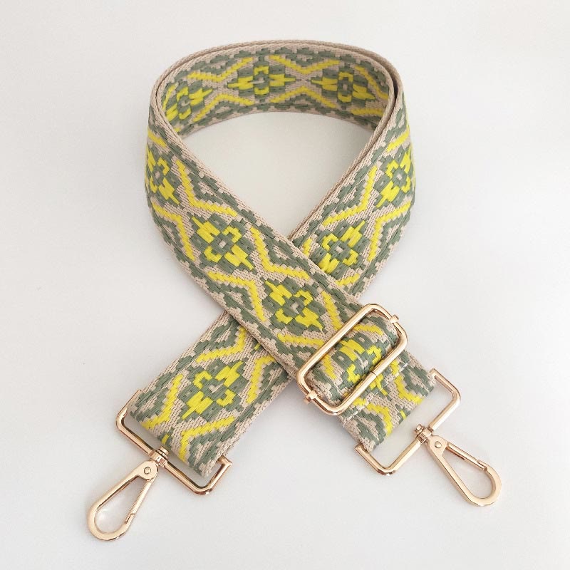 Bandoulières brodées multicolores pour sac à bandoulière