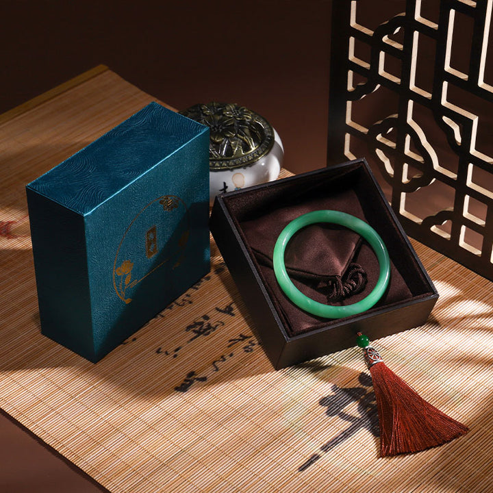 Coffret de rangement de bijoux vintage en forme de lotus avec pompons - image 12