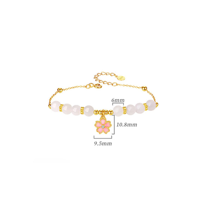 Bracelet de protection en argent sterling 925 et jade blanc Hetian Buddha Stones