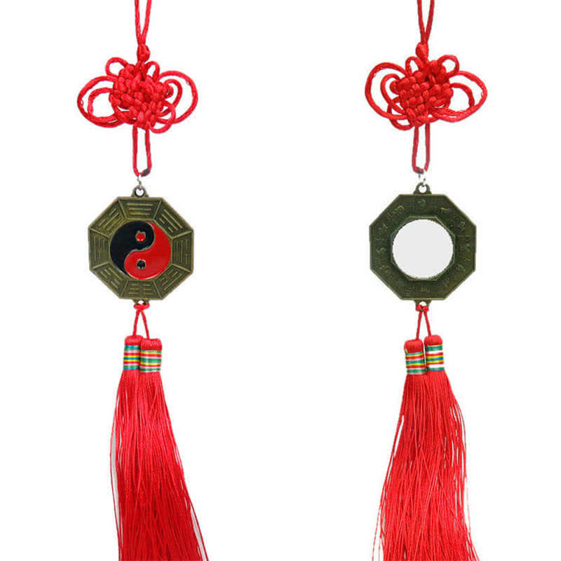 Carte Feng Shui Bagua Nœuds chinois Harmonie Carte énergétique Miroir