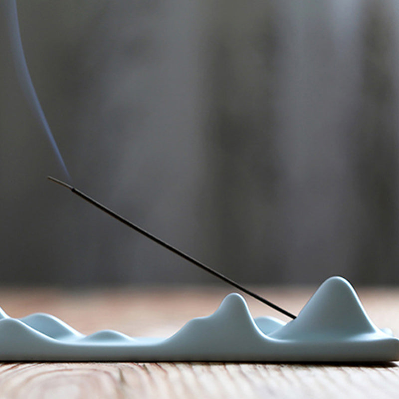 Porte-encens Buddha Stones Mountain Cloud Méditation Balance