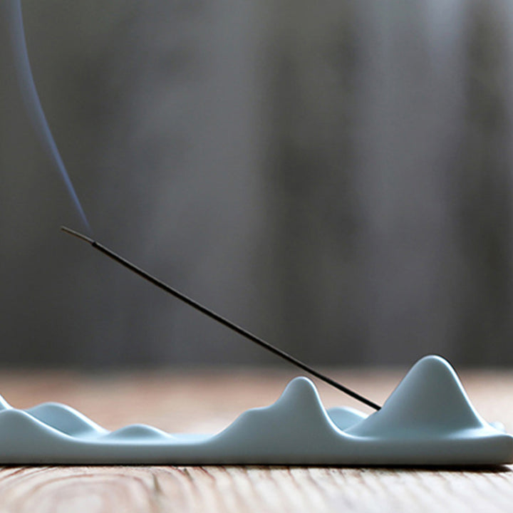 Porte-encens Buddha Stones Mountain Cloud Méditation Balance