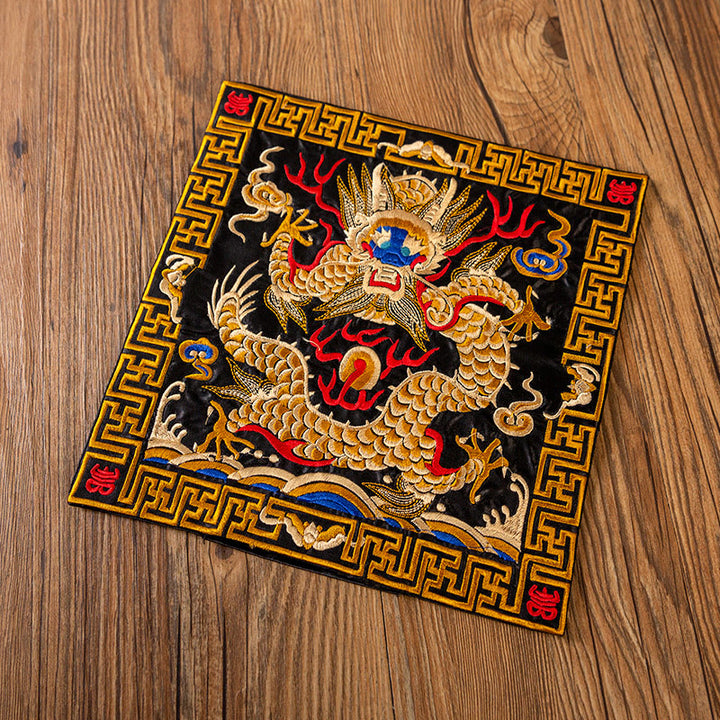 Dessous de Buddha Stones Phoenix Dragon Kirin Dessous de verre pour tasse à thé Dessous de verre Kung Fu
