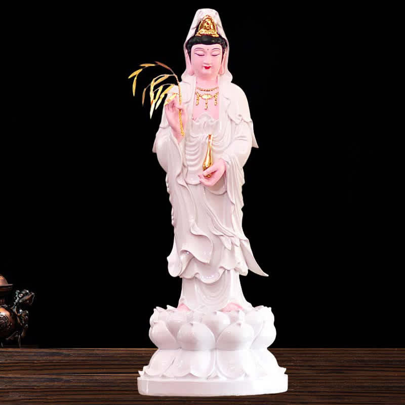 Figurine de Bodhisattva Avalokitesvara de Chenrezig Statue en résine Harmony Décoration de la maison - image 7
