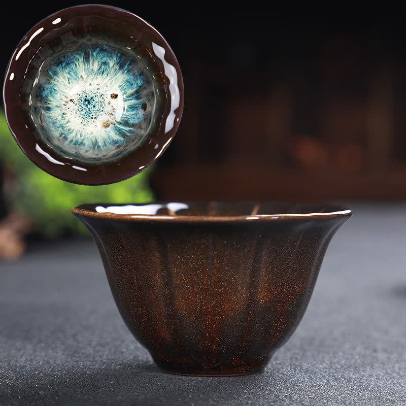 Tasse à thé en céramique colorée avec Buddha Stones pour la maison et le bureau