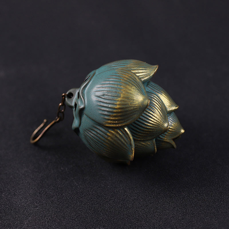 Brûleur d'encens suspendu en Buddha Stones et lotus pour méditation - image 2