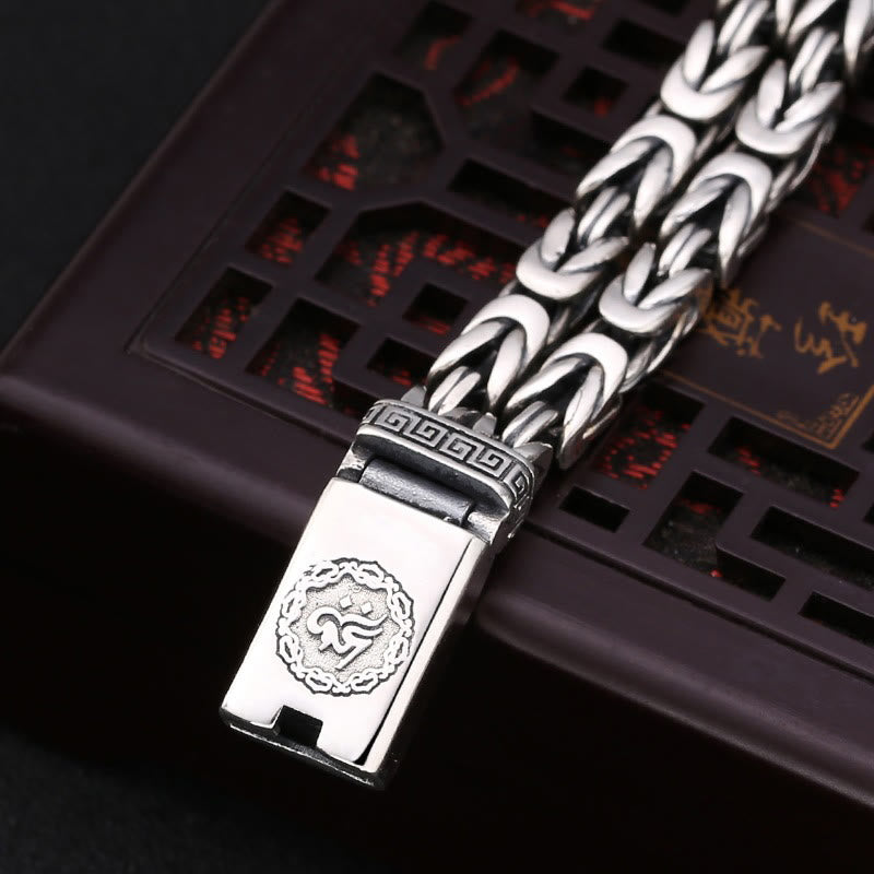 Bracelet de pureté et de paix gravé Buddha Stones Om Mani Padme Hum