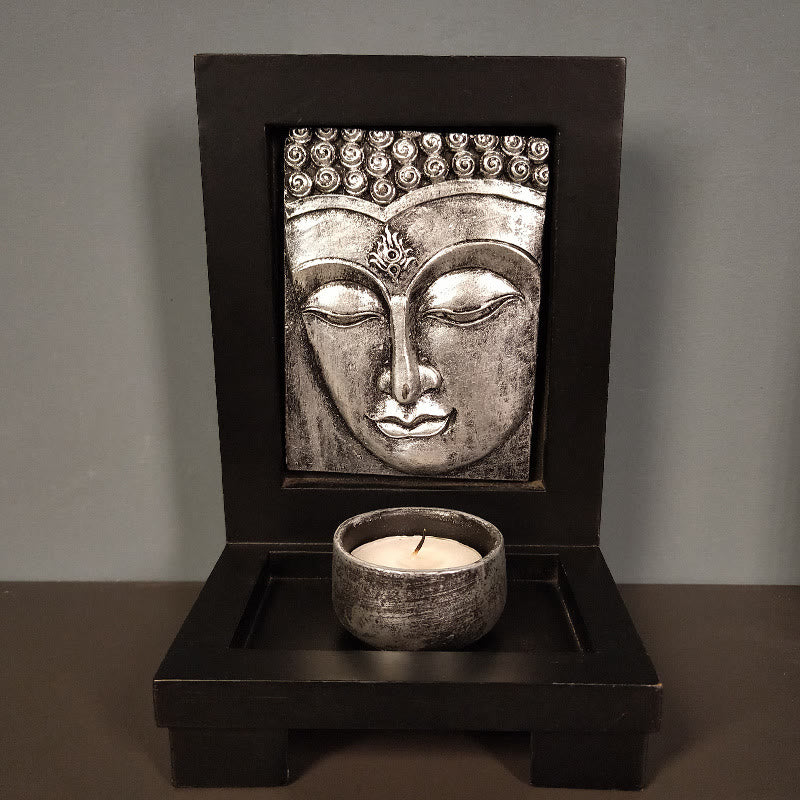 Buddha Stones Bouddha Compassion Sérénité Maison Prière Autel Décoration Zen - Bouddha d'argent - image 11