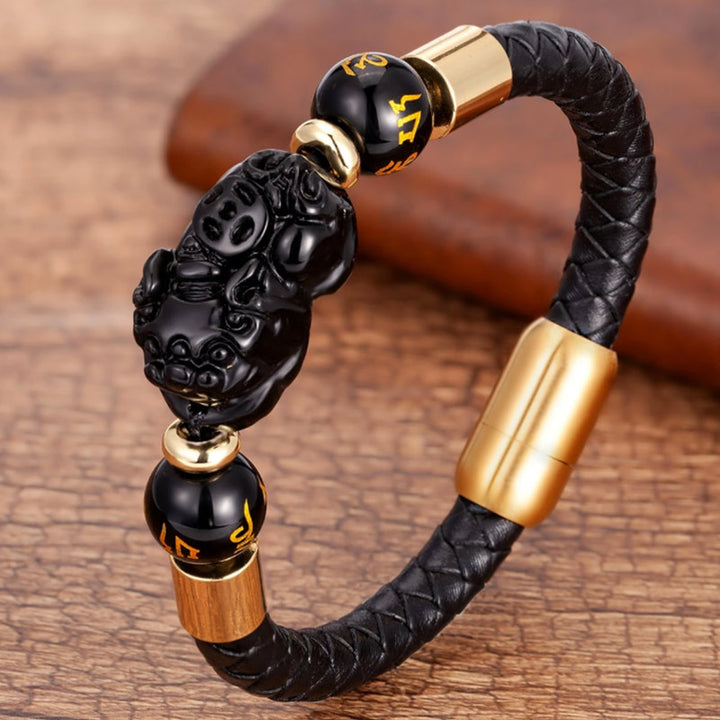 Bracelet Feng Shui Oeil de Tigre Pixiu