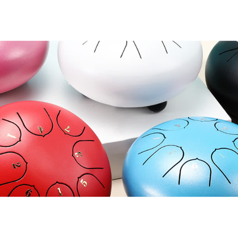 Buddha Stones Kit de batterie de yoga et de méditation avec tambour à langue en acier