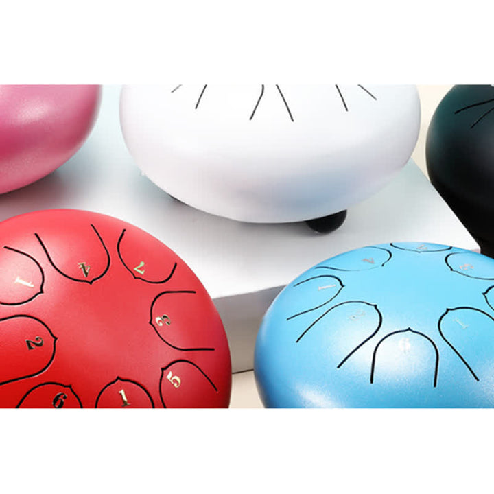 Buddha Stones Kit de batterie de yoga et de méditation avec tambour à langue en acier