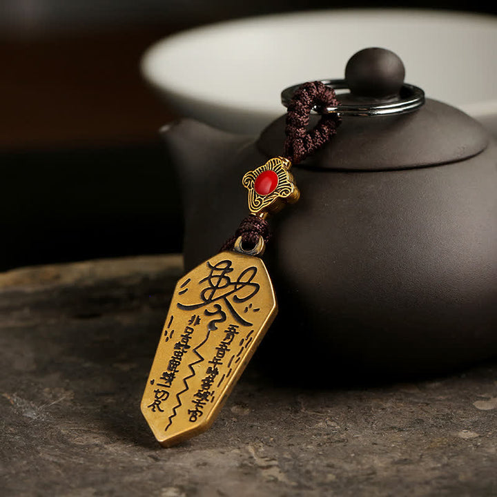 Porte-clés Feng Shui Bagua Yin Yang Balance Paix