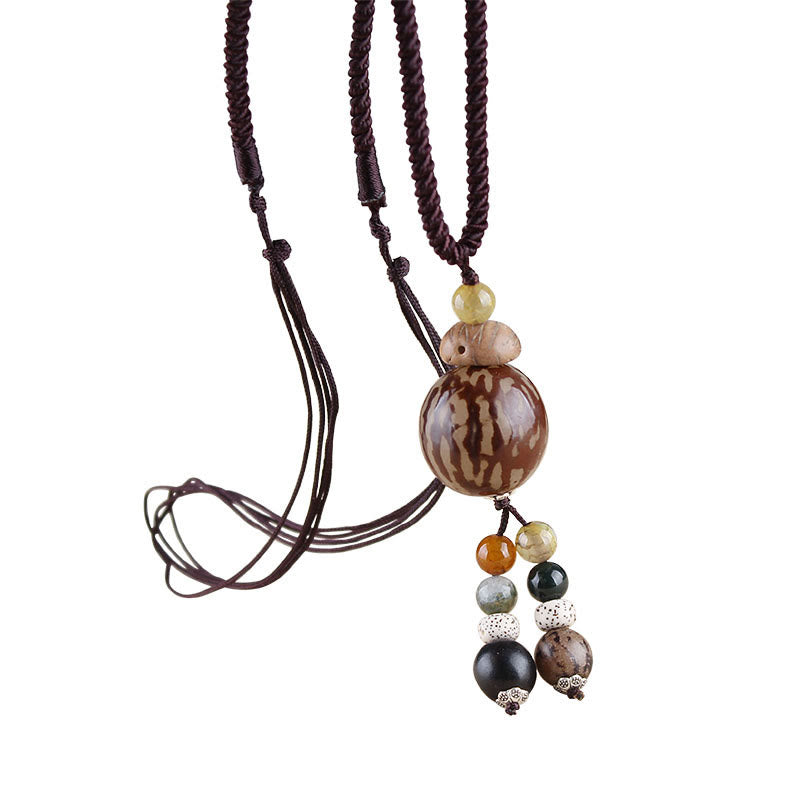 Collier pendentif Buddha Stones Bodhi Seed Lotus Sagesse Harmonie - image 12