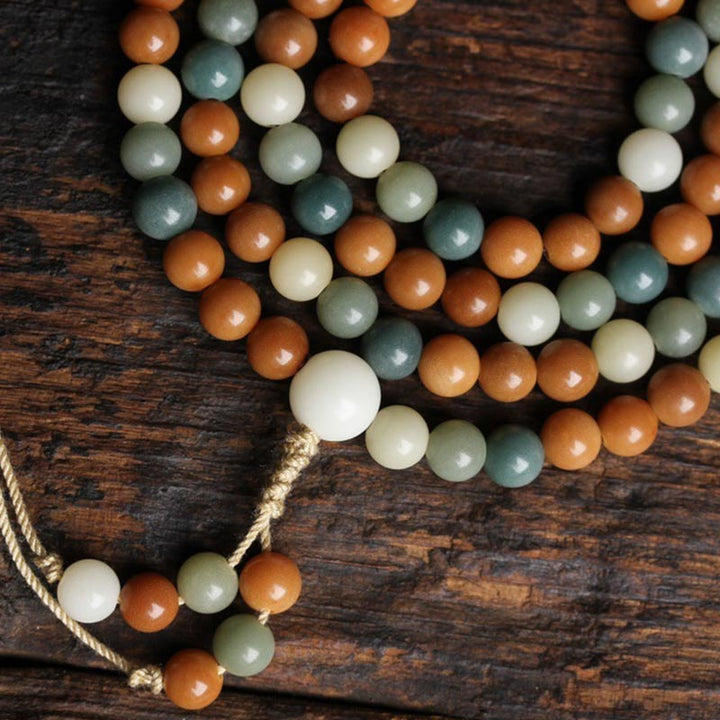 Bracelet Mala Bodhi Seed Harmony Sagesse avec Buddha Stones