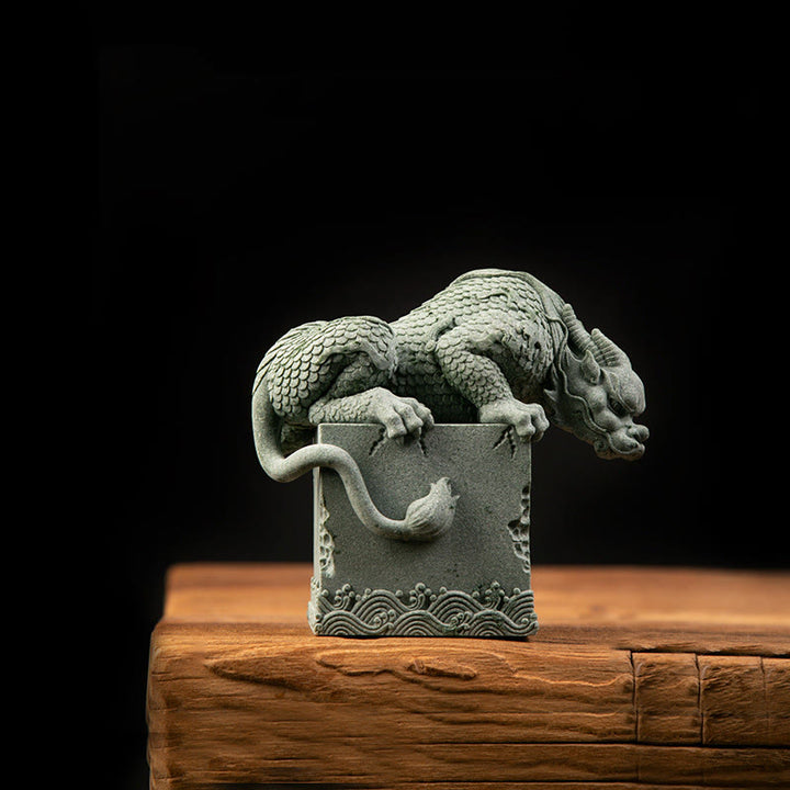 Buddha Stones Feng Shui Debout Assis Dragon Succès Chance Décoration de la Maison - image 14