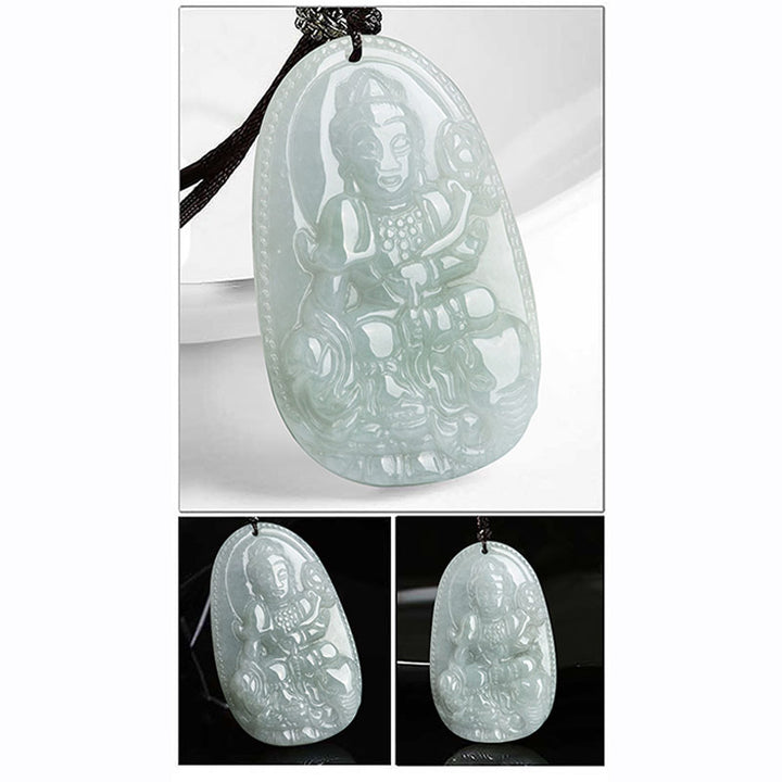 Collier pendentif en jade avec Buddha Stones et zodiaque chinois - image 10