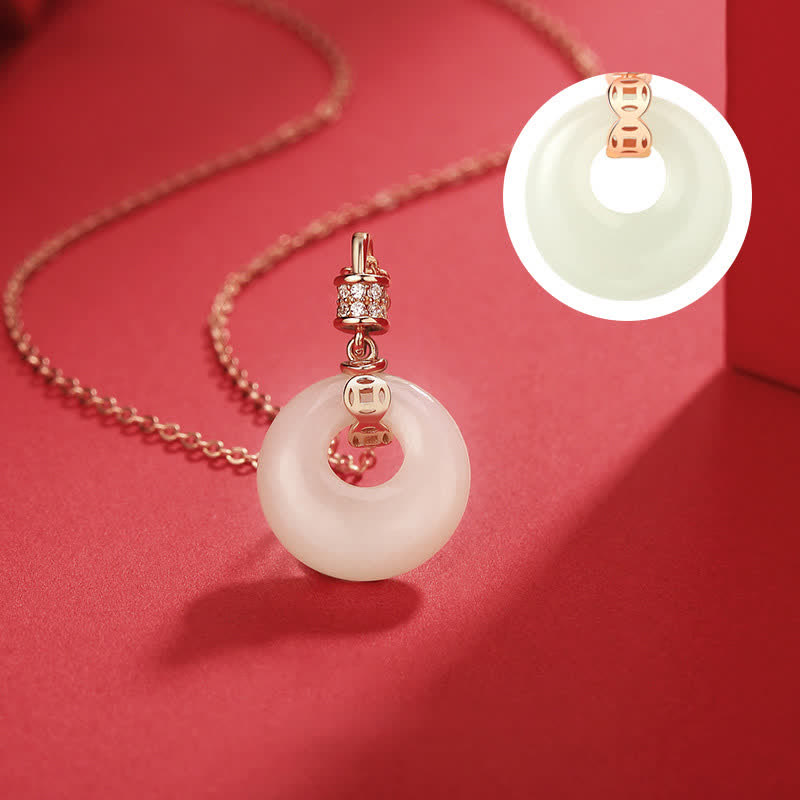Buddha Stones et pièce de monnaie en jade blanc Hetian - image 3