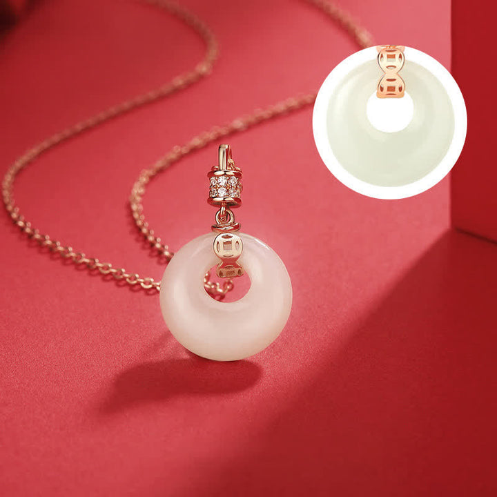 Buddha Stones et pièce de monnaie en jade blanc Hetian - image 3