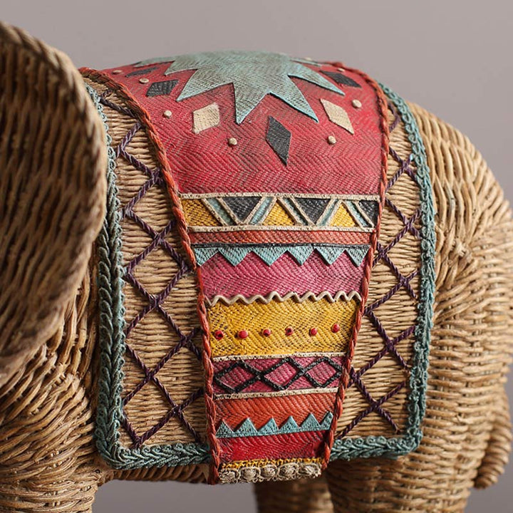 Éléphant en résine Sagesse Richesse Décoration de la maison
