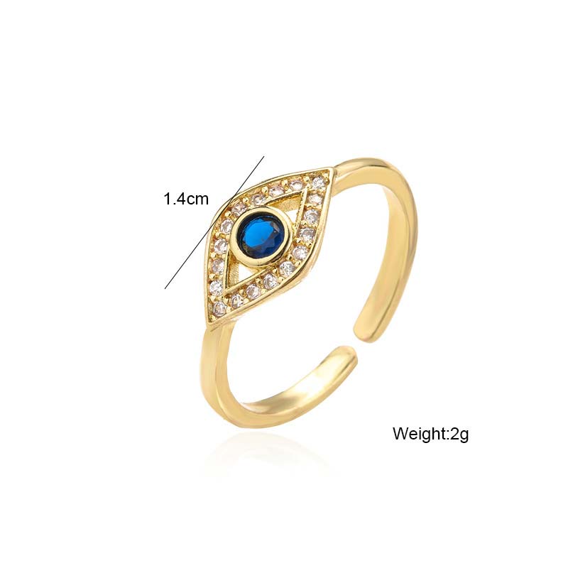 Bague en cuivre Buddha Stones et protection contre le mauvais œil