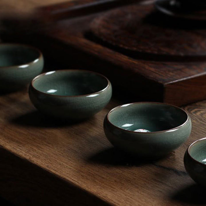 Buddha Stones Poisson Koi Coloré Tasse à Thé en Céramique Tasse à Thé Kung Fu Bol