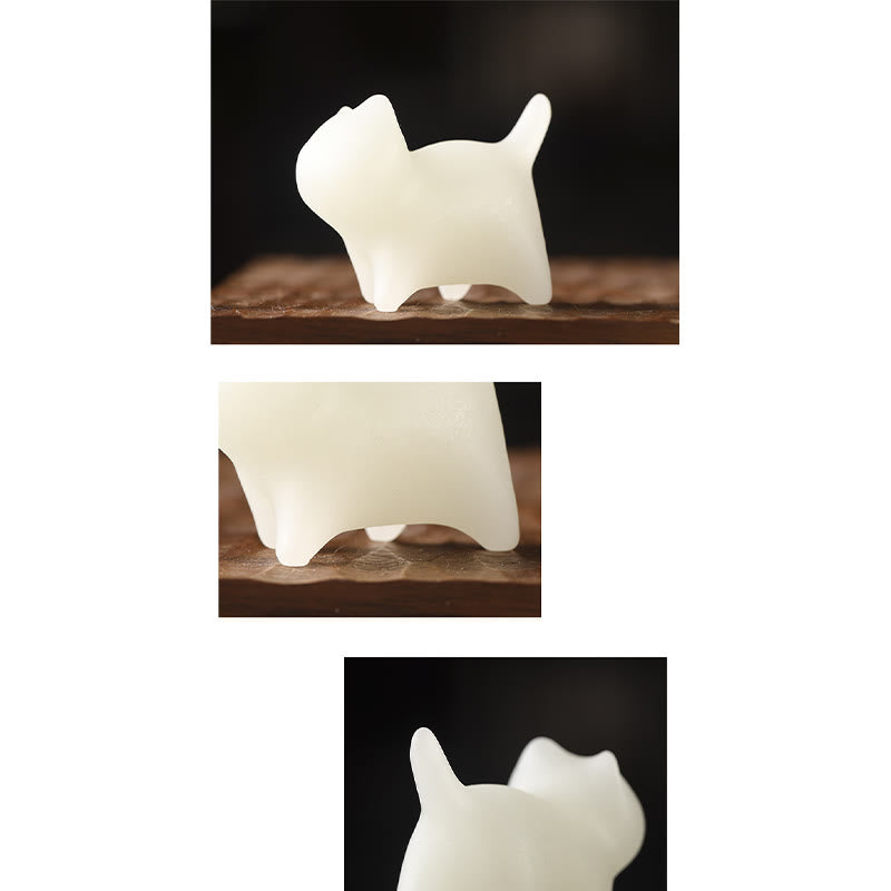 Buddha Stones 2 pièces Mini chat mignon Glowstone chat porte-bonheur lumineux décoration énergétique - image 10